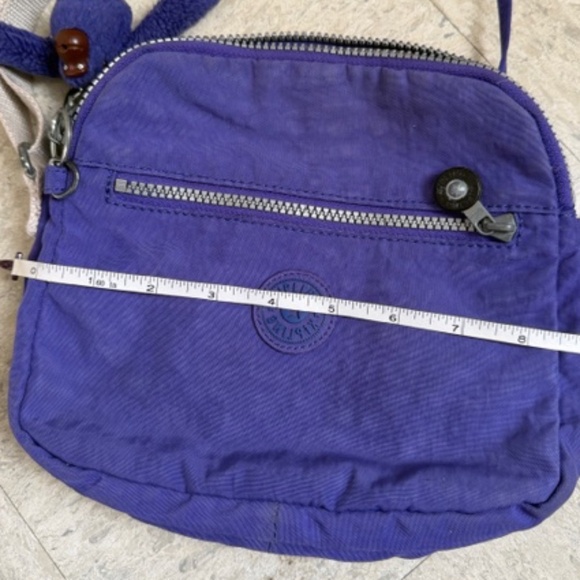 Kipling Purple 3 Compartments Small Crossbody Bag With Adjustable Strap - Picture 12 of 14